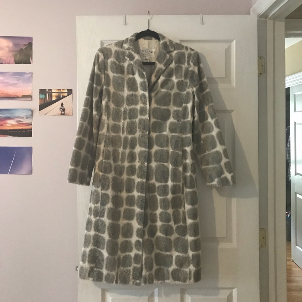 Oscar De La Renta Lamè Cloquè Coat